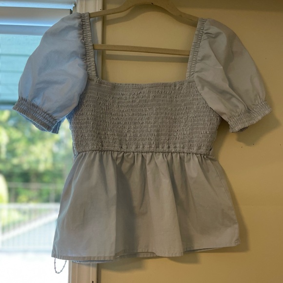 Abercrombie & Fitch puff sleeve square neck top - Picture 5 of 7